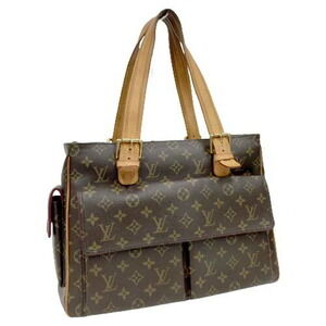 Louis Vuitton Multiplicite Tote Bag Handbag Red Suede Flap Pocket